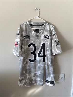 MEN’S NIKE WALTER PAYTON #34 CHICAGO BEARS SALUTE TO SERVICE LMTD JERSEY SZ L