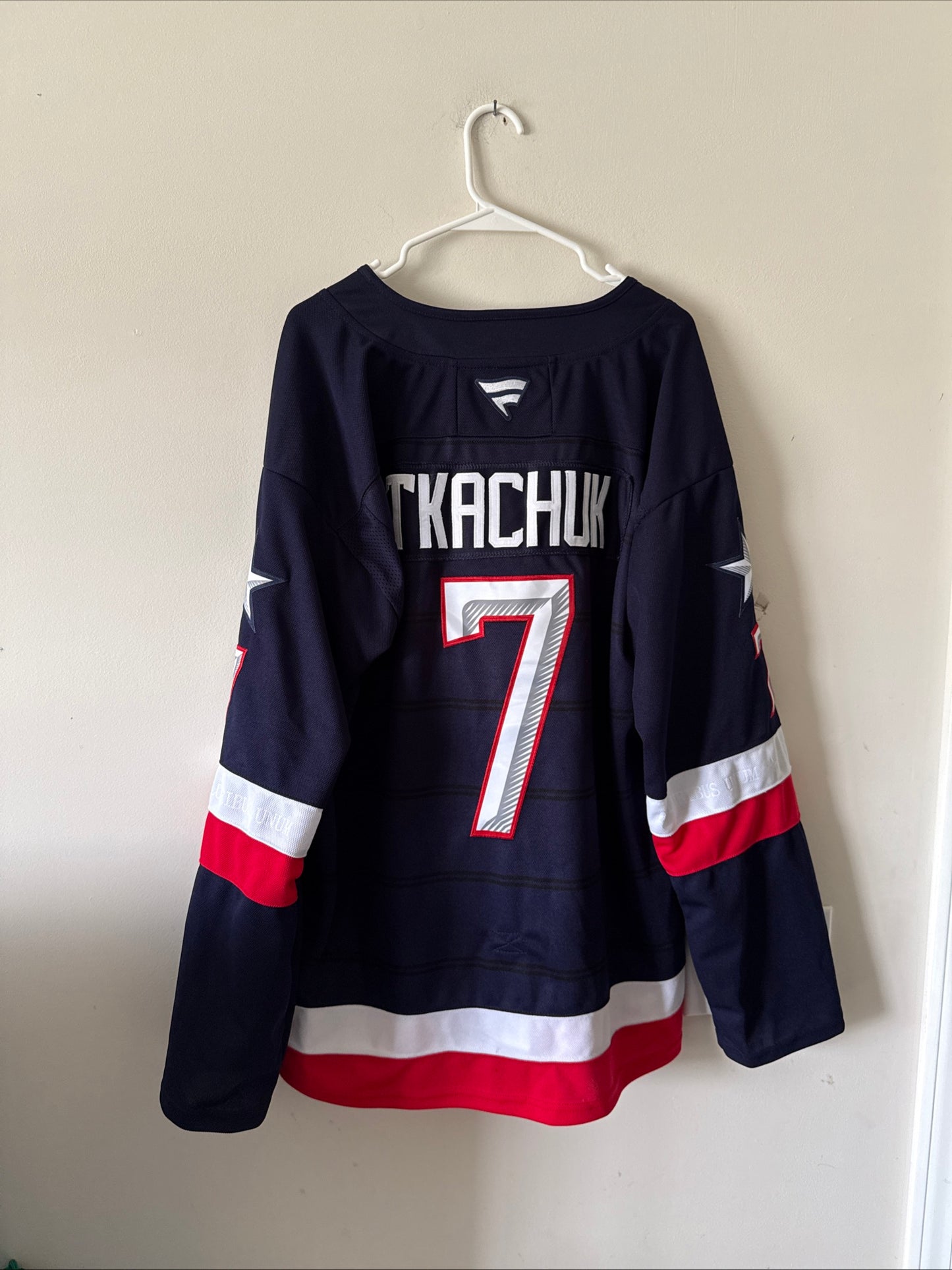 Men’s Fanatics Brady Tkachuk #7 Team USA 4 Nations Face-Off Jersey Sz 52 RARE