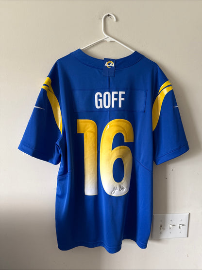 Men’s Nike Jared Goff #16 Los Angeles Rams Vapor Limited NFL Jersey Sz XL - RARE
