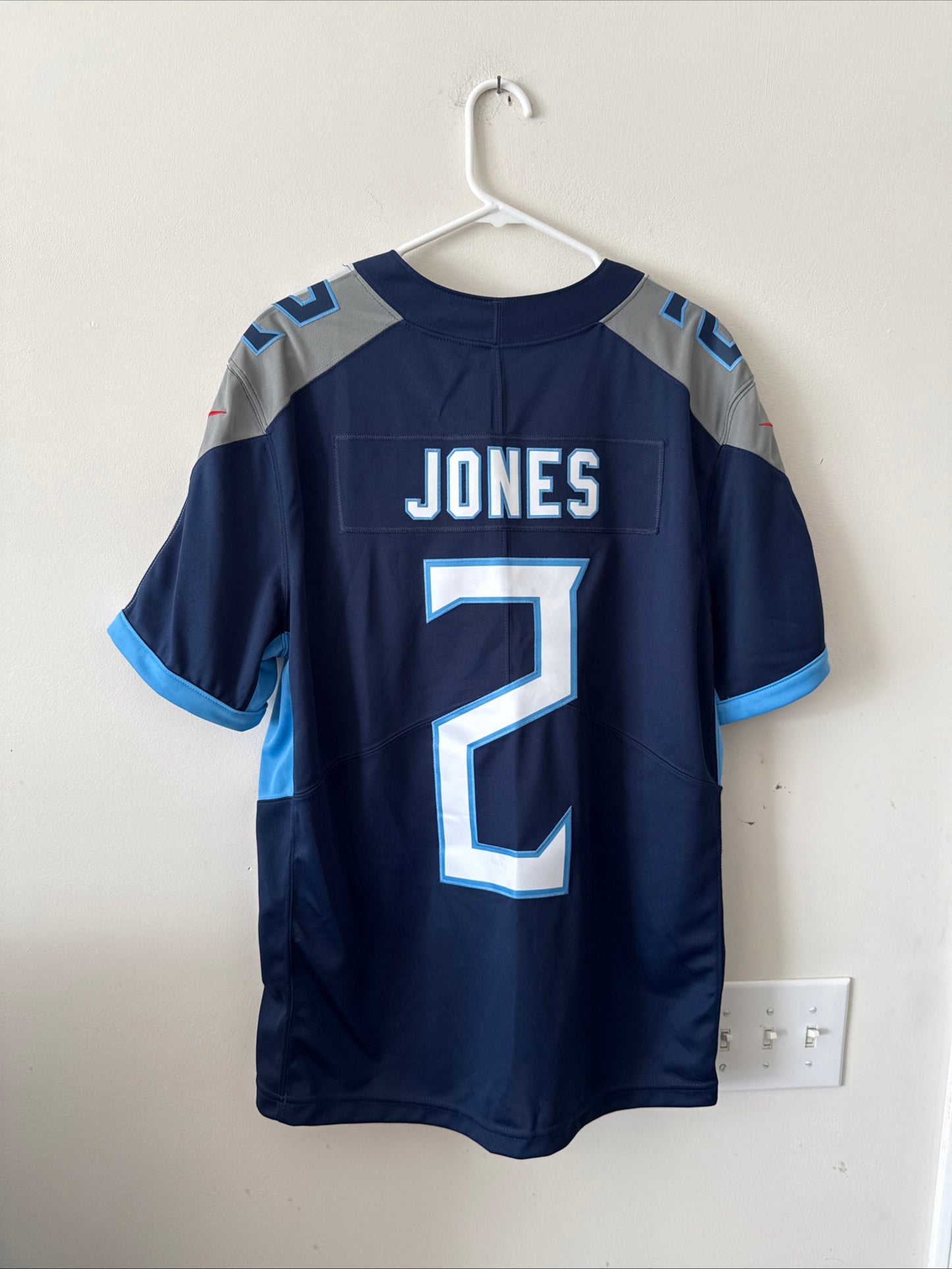 Men’s Nike Julio Jones #2 Tennessee Titans Vapor Lmtd Jersey Sz L - Blue RARE