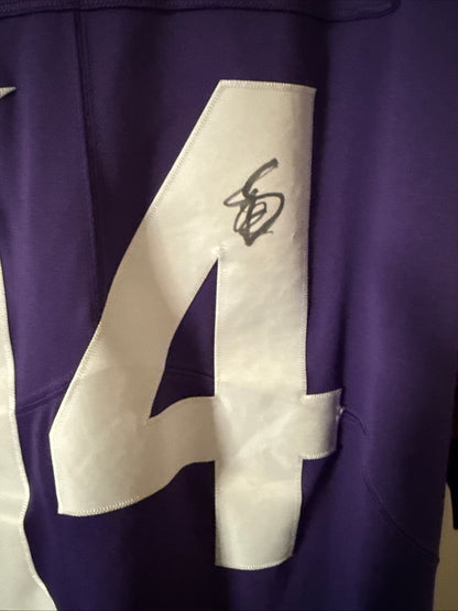 Men’s Nike Stefon Diggs #14 Autographed Vikings Vapor Lmtd Jersey Sz XL - RARE
