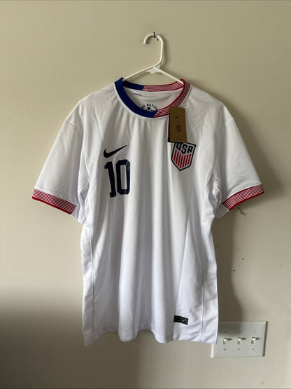 Men’s Nike Christian Pulisic #10 USMNT 2024 American Classic Jersey Sz L - RARE