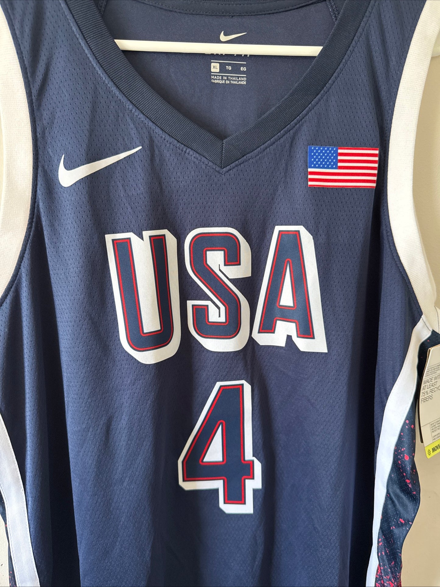 Men’s Nike Stephen Curry #4 Team USA 2024 Paris Olympics Jersey Sz 44 - NWT RARE