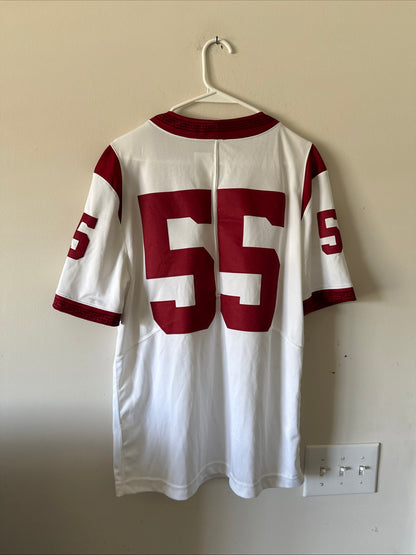 Men’s Nike USC Trojans #55 Limited Away NCAA Game Football Jersey Sz M - RARE