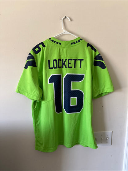Men's Nike Tyler Lockett #16 Seattle Seahawks Vapor Lmtd Color Rush Jersey Sz XL
