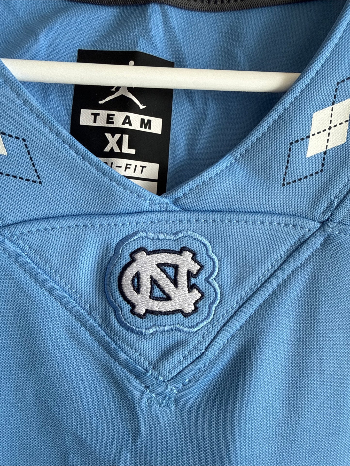 Men’s Jordan Zach Rice #55 UNC Tarheels NCAA Jersey Sz XL - Blue RARE