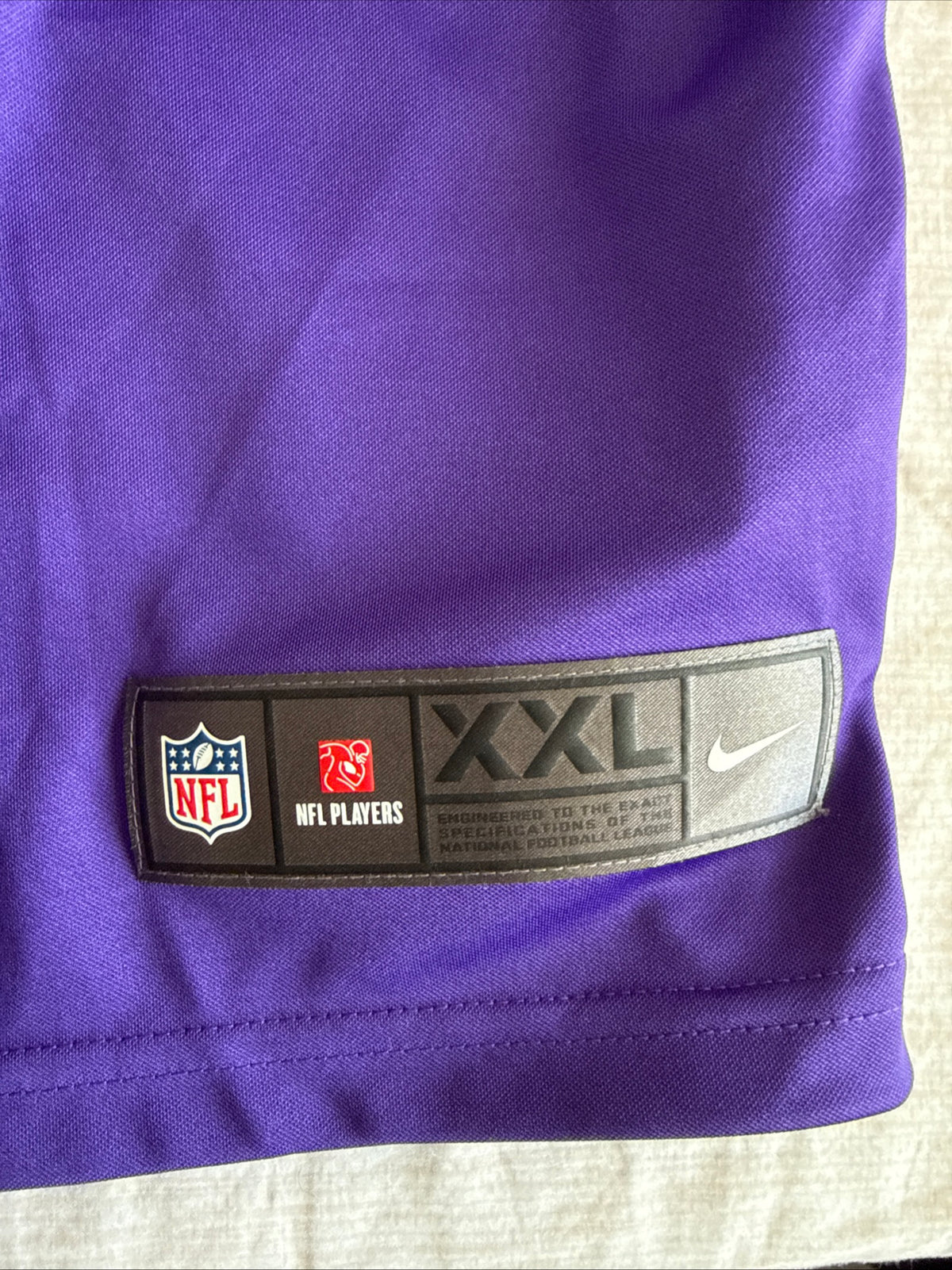 Men's Nike Stefon Diggs #14 Minnesota Vikings NFL 100 Vapor Lmtd Jersey Sz 2XL