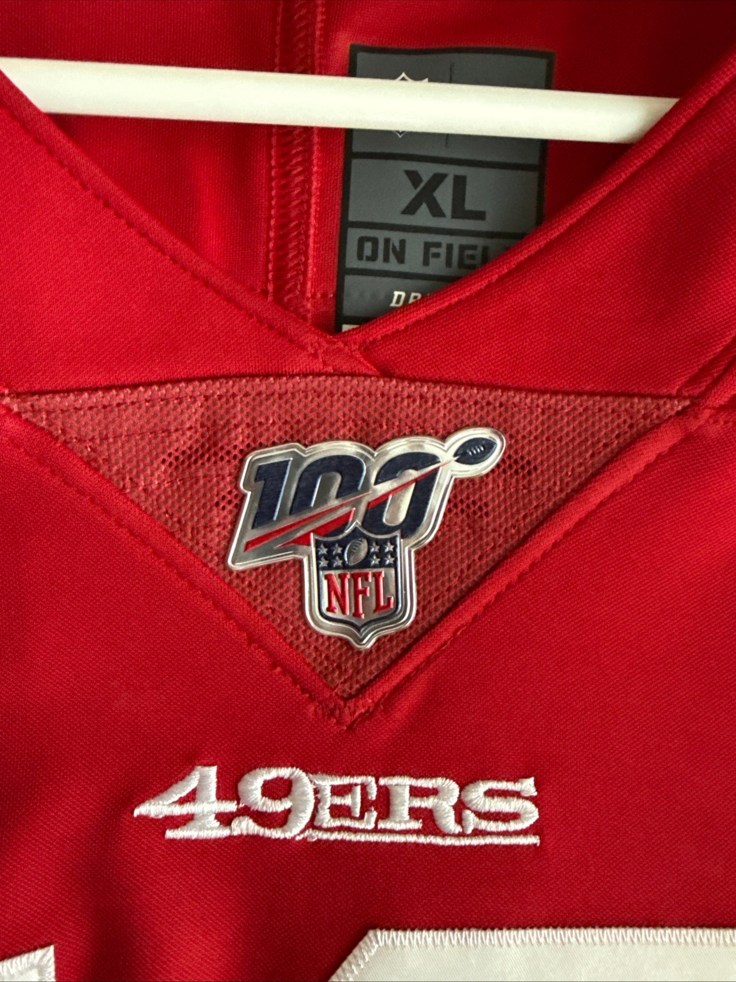 Men’s Nike Jimmy Garoppolo #10 SF 49ers Vapor Lmtd 100 Patch Jersey Sz XL - RARE