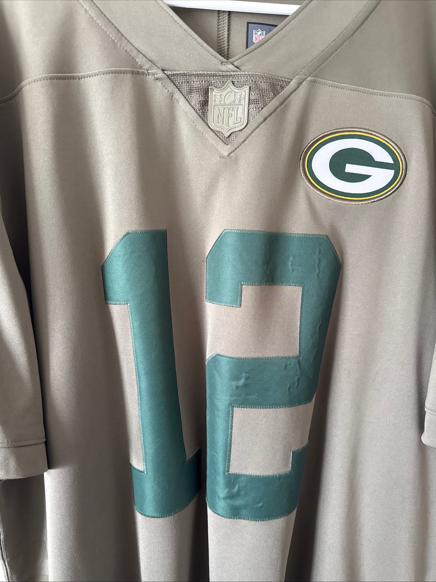 Men's Nike Aaron Rodgers #12 GB Packers Salute to Service Lmtd Jersey Sz XL RARE