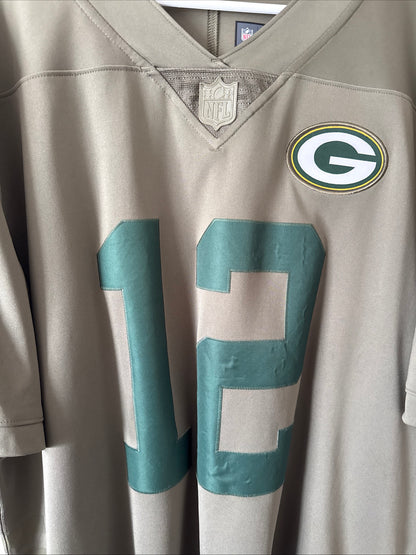 Men's Nike Aaron Rodgers #12 GB Packers Salute to Service Lmtd Jersey Sz XL RARE