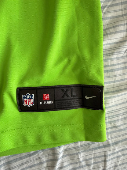 Men's Nike Tyler Lockett #16 Seattle Seahawks Vapor Lmtd Color Rush Jersey Sz XL