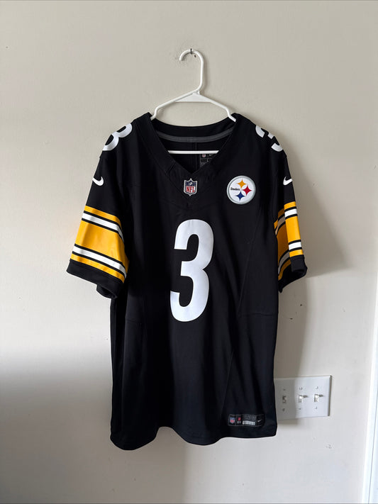 Men's Nike Russell Wilson #3 Pittsburgh Steelers Vapor Lmtd Jersey Sz L - RARE