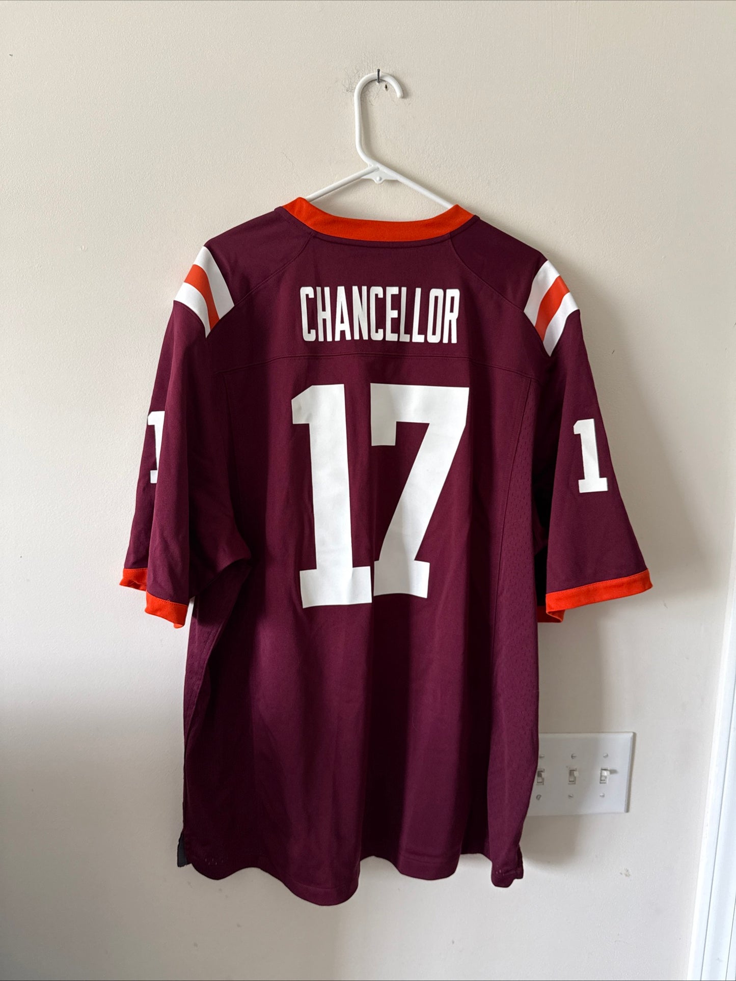 Men's Nike Kam Chancellor #17 Virginia Tech Hokies Game Jersey Sz 2XL - RARE