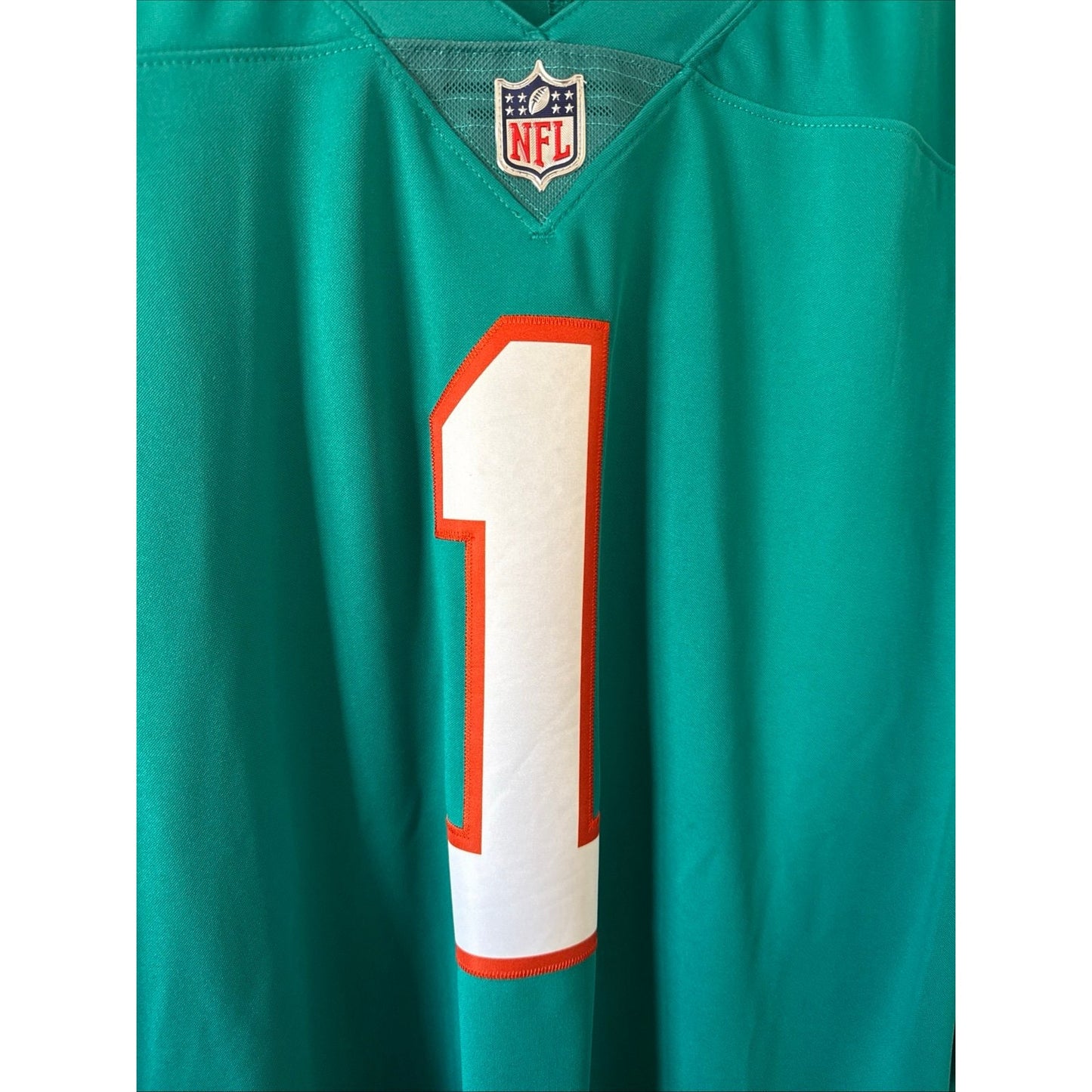Men’s Nike Tua Tagovailoa #1 Miami Dolphins VaporLimited Throwback Jersey Sz 2XL