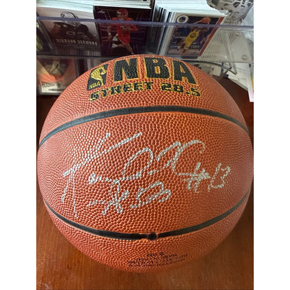 Kendall Gill #13 Autographed Spalding NBA Basketball Charlotte Hornets
