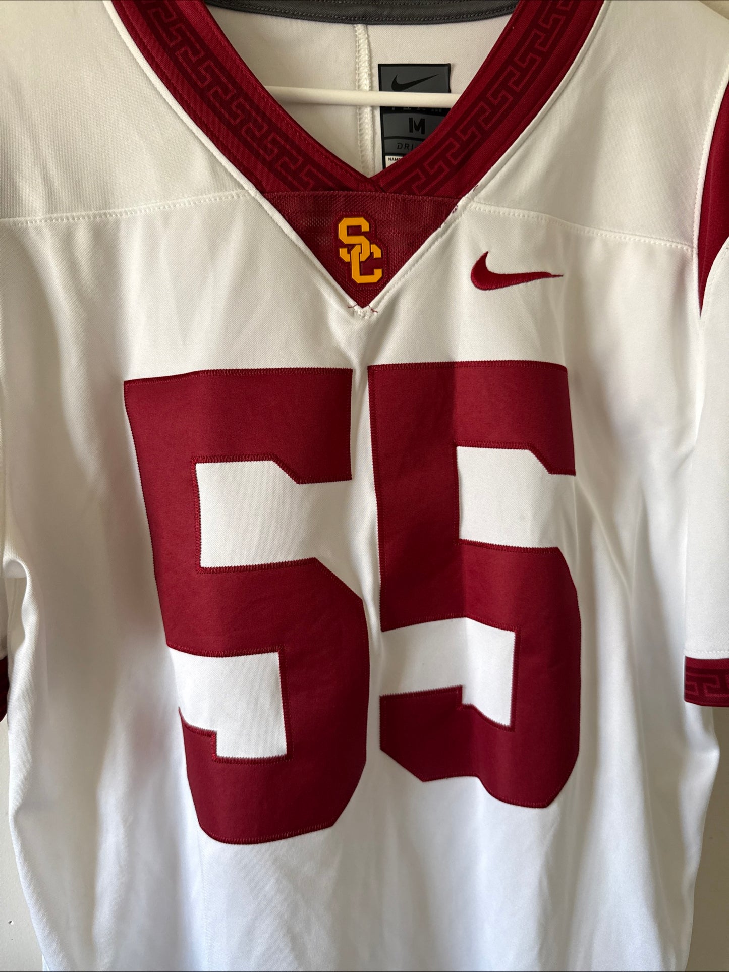 Men’s Nike USC Trojans #55 Limited Away NCAA Game Football Jersey Sz M - RARE