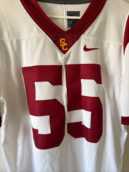 Men’s Nike USC Trojans #55 Limited Away NCAA Game Football Jersey Sz M - RARE