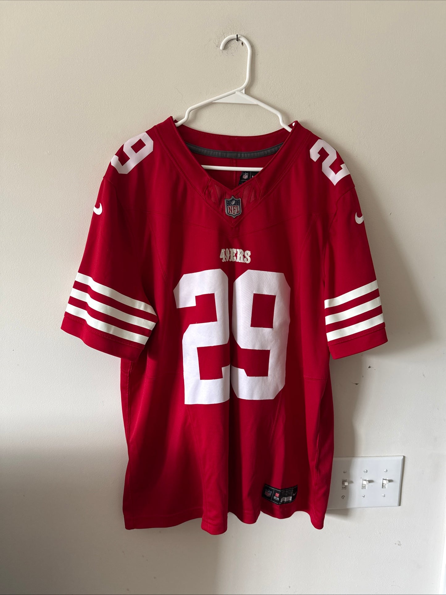 Men's Nike Talanoa Hufanga #29 SF 49ers Vapor Lmtd NFL Jersey Sz XL - Red RARE