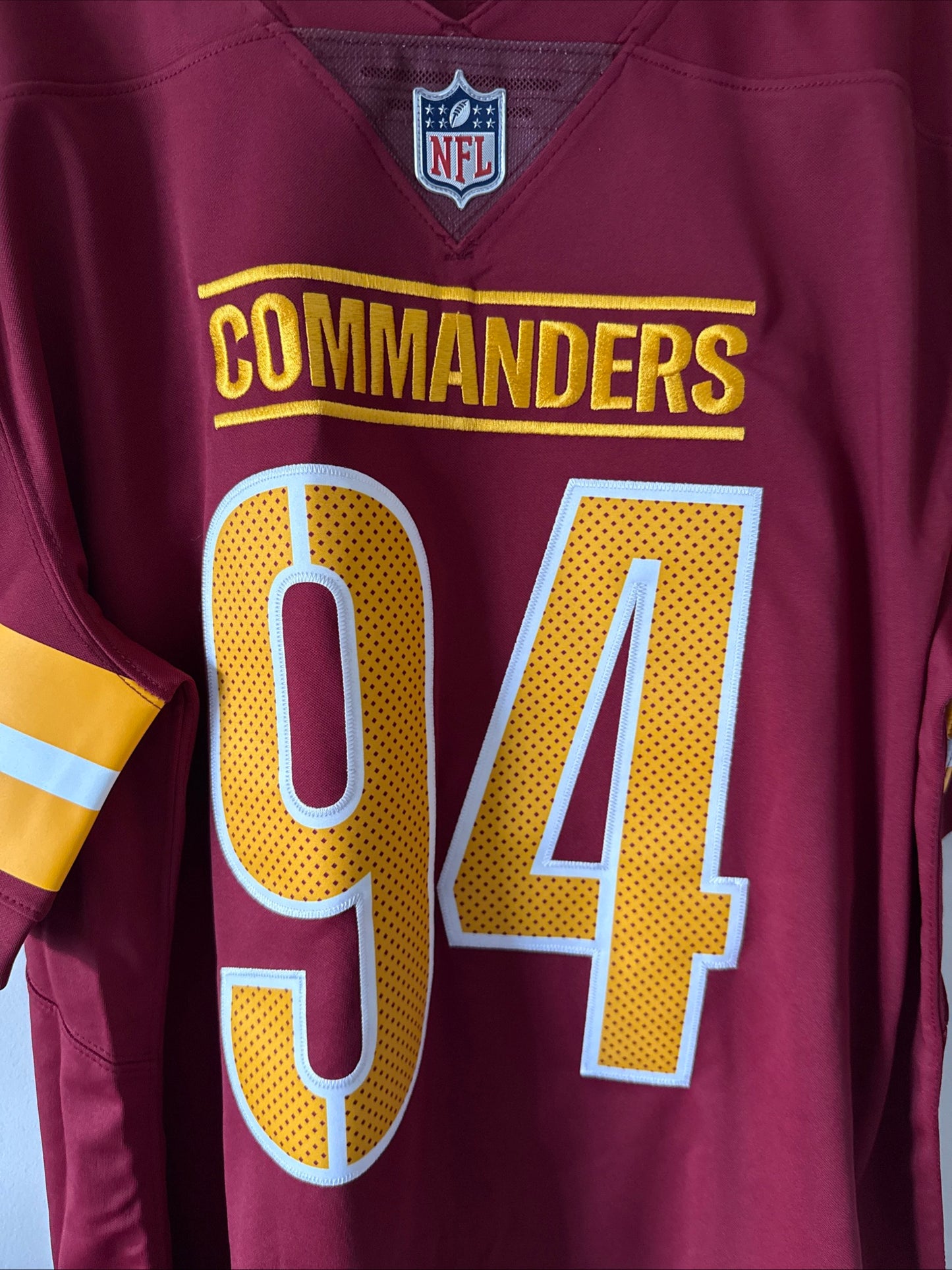 Men’s Nike Da'Ron Payne #94 Washington Commanders Vapor Lmtd Jersey Sz L - RARE