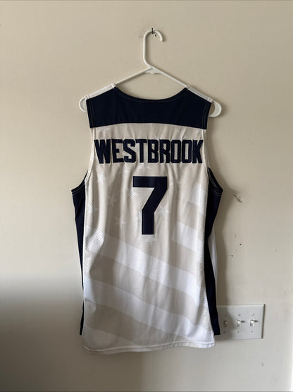 Men’s Nike Russell Westbrook #7 Team USA 2012 London Olympics Jersey Sz L - RARE