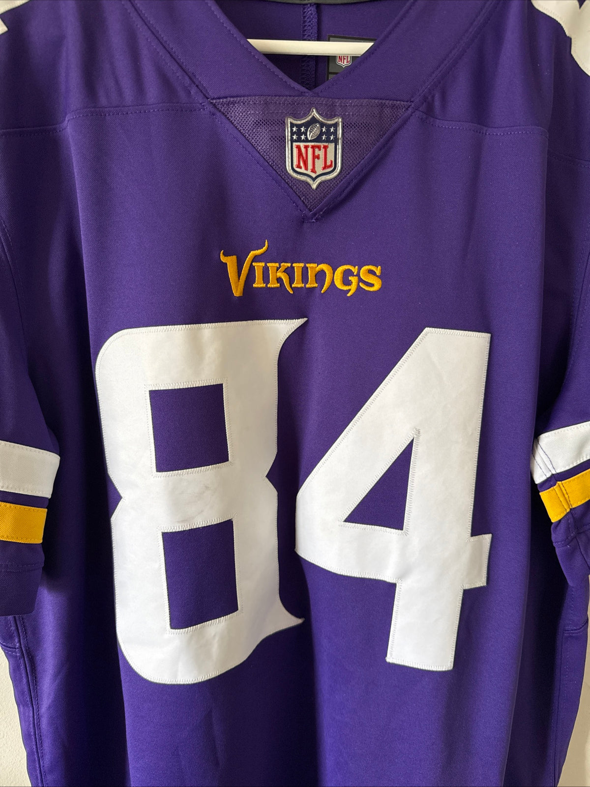 MEN’S NIKE RANDY MOSS #84 MINNESOTA VIKINGS VAPOR LMTD NFL JERSEY SZ M - RARE