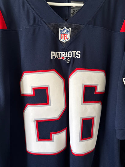 Men’s Nike Sony Michel #26 NE Patriots Vapor Lmtd NFL Jersey Sz 2XL - NWT RARE