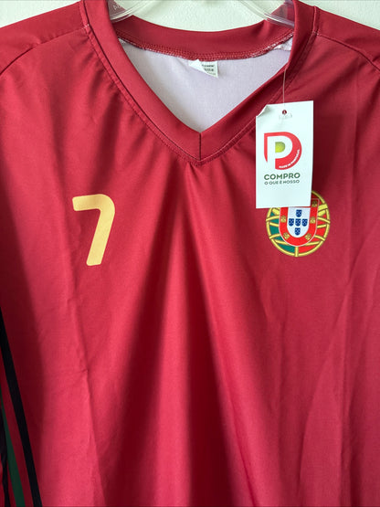 Men’s Vintage Portugal Cristiano Ronaldo #7 Soccer Jersey Sz S - NWT RARE
