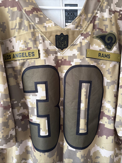 Men’s Nike Todd Gurley II #30 LA Rams Salute To Service Lmtd Jersey Sz 2XL RARE