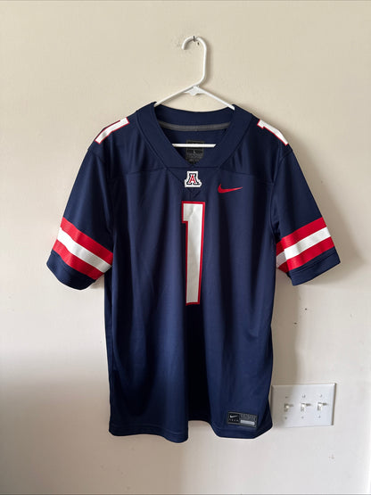 Men's Nike Arizona Wildcats #1 Home NCAA Football Jersey Sz L - Blue RARE
