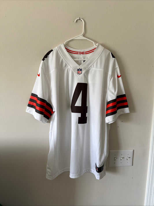 Men's Nike Deshaun Watson #4 Cleveland Browns Vapor Lmtd Jersey Sz 2XL - RARE