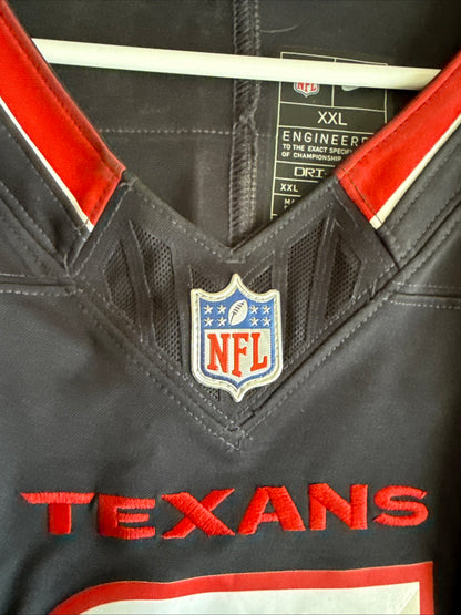 Men's Nike Tank Dell #3 Houston Texans Vapor Lmtd NFL Jersey Sz 2XL - Blue RARE
