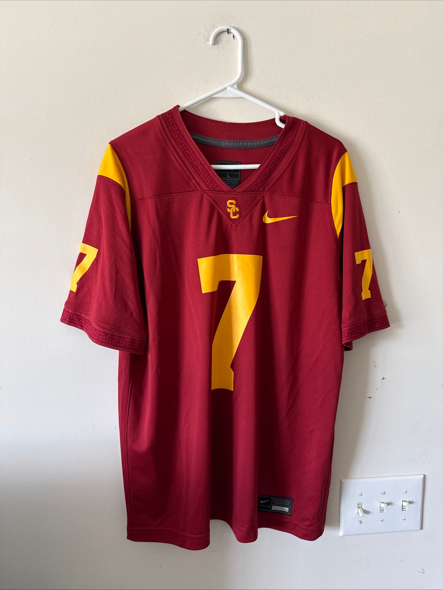 Men’s Nike Miller Moss #7 USC Trojans NCAA Dri-FIT Football Jersey Sz L - RARE