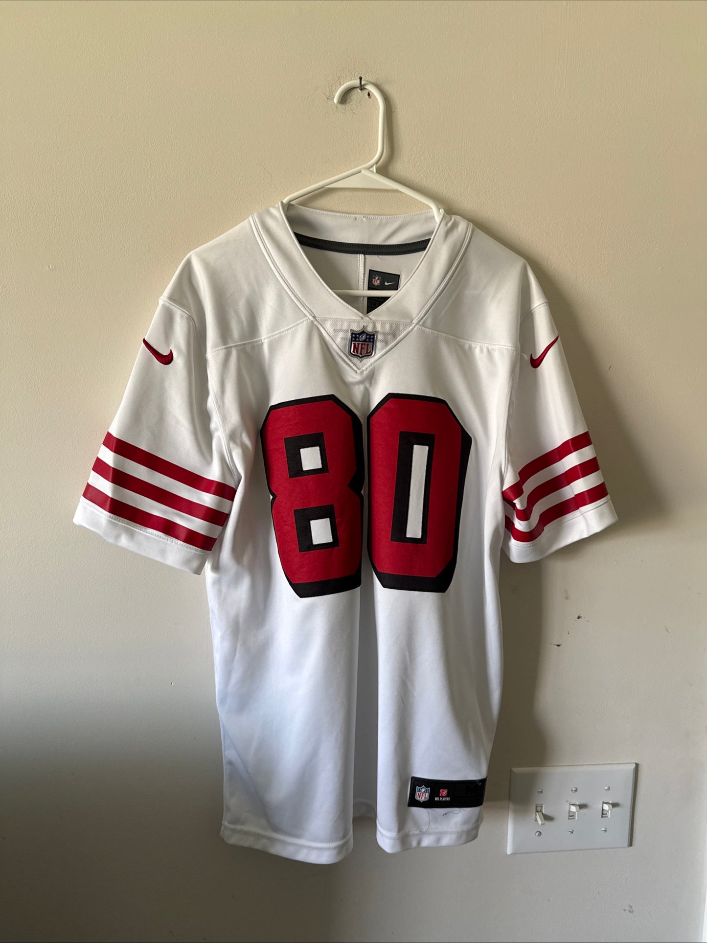 Men's Nike Jerry Rice #80 SF 49ers Color Rush Vapor Lmtd NFL Jersey Sz M - RARE