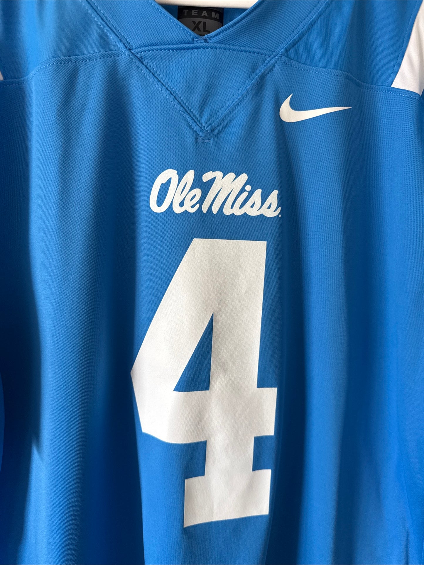 Men's Nike Quinshon Judkins #4 Ole Miss Rebels NCAA Football Jersey Sz XL - RARE