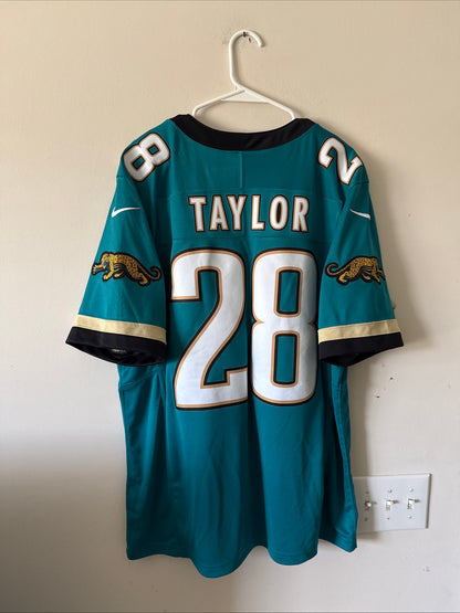 Men’s Nike Fred Taylor #28 Jacksonville Jaguars Vapor Lmtd Jersey Sz XL - RARE