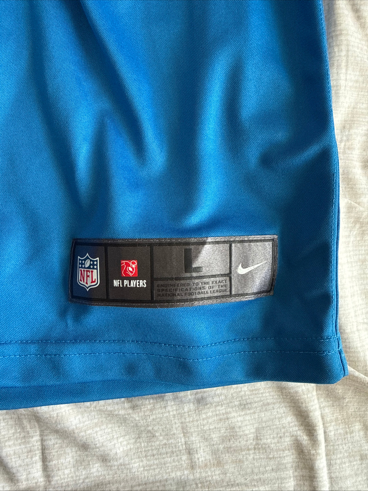 Men’s Nike Custom Brown #3 Detroit Lions Vapor Lmtd NFL Jersey Sz L - Blue RARE