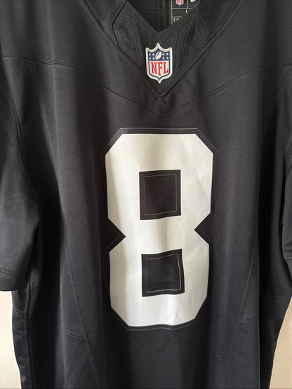 Men's Nike Josh Jacobs #8 Las Vegas Raiders Vapor Lmtd NFL Jersey Sz L - RARE