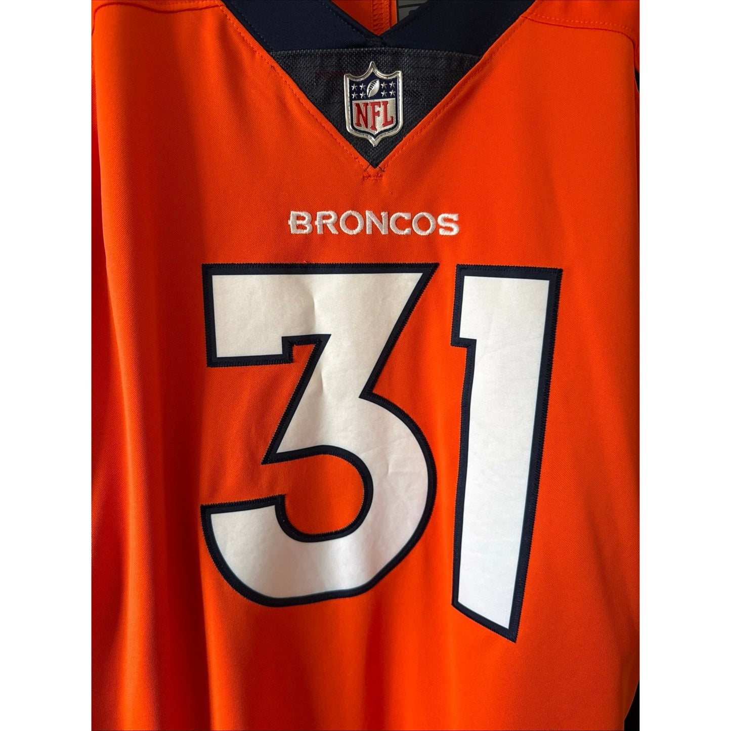 Men’s Nike Justin Simmons #31 Denver Broncos Vapor Limited Jersey Sz 3XL - RARE