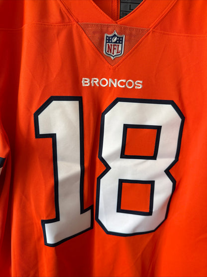 Men's Nike Peyton Manning #18 Denver Broncos Vapor Lmtd NFL Jersey Sz L - RARE