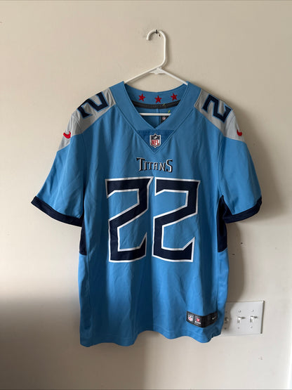 Men’s Nike Derrick Henry #22 Tennessee Titans Vapor Lmtd NFL Jersey Sz L - RARE