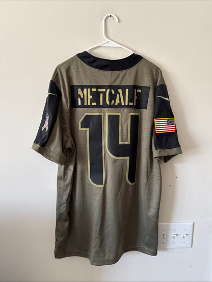 Men’s Nike DK Metcalf #14 Seahawks 2021 Salute To Service Lmtd Jersey Sz L RARE