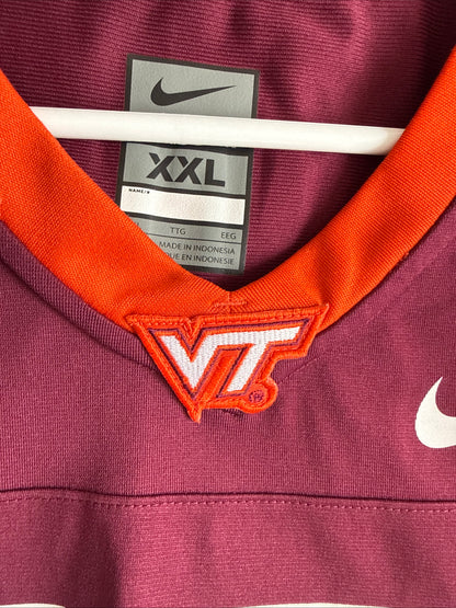 Men's Nike Kam Chancellor #17 Virginia Tech Hokies Game Jersey Sz 2XL - RARE