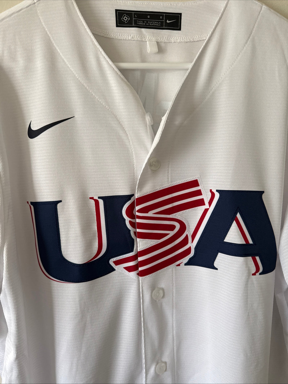 Men's Nike Jeff McNeil #1 Team USA 2023 WBC Authentic Jersey Sz L - RARE
