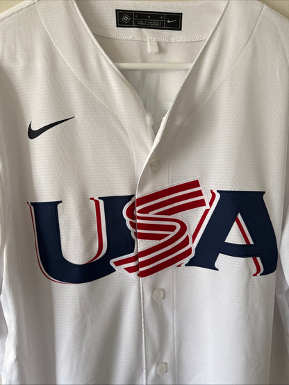 Men's Nike Jeff McNeil #1 Team USA 2023 WBC Authentic Jersey Sz L - RARE