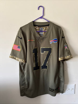 Men's Nike Josh Allen #17 Buffalo Bills Salute To Service Lmtd Jersey Sz L RARE