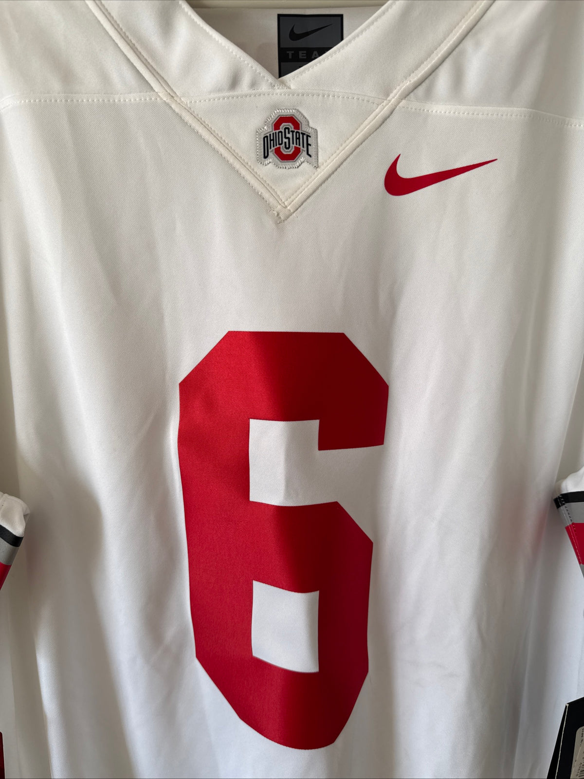 Men’s Nike Kyle McCord #6 Ohio State Buckeyes NCAA Jersey Sz XL - White NWT RARE
