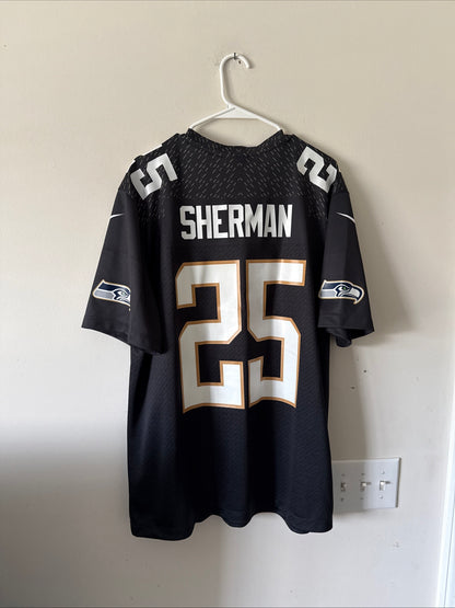 MEN'S NIKE RICHARD SHERMAN #25 SEATTLE SEAHAWKS 2016 PRO BOWL JERSEY SZ XL - RARE
