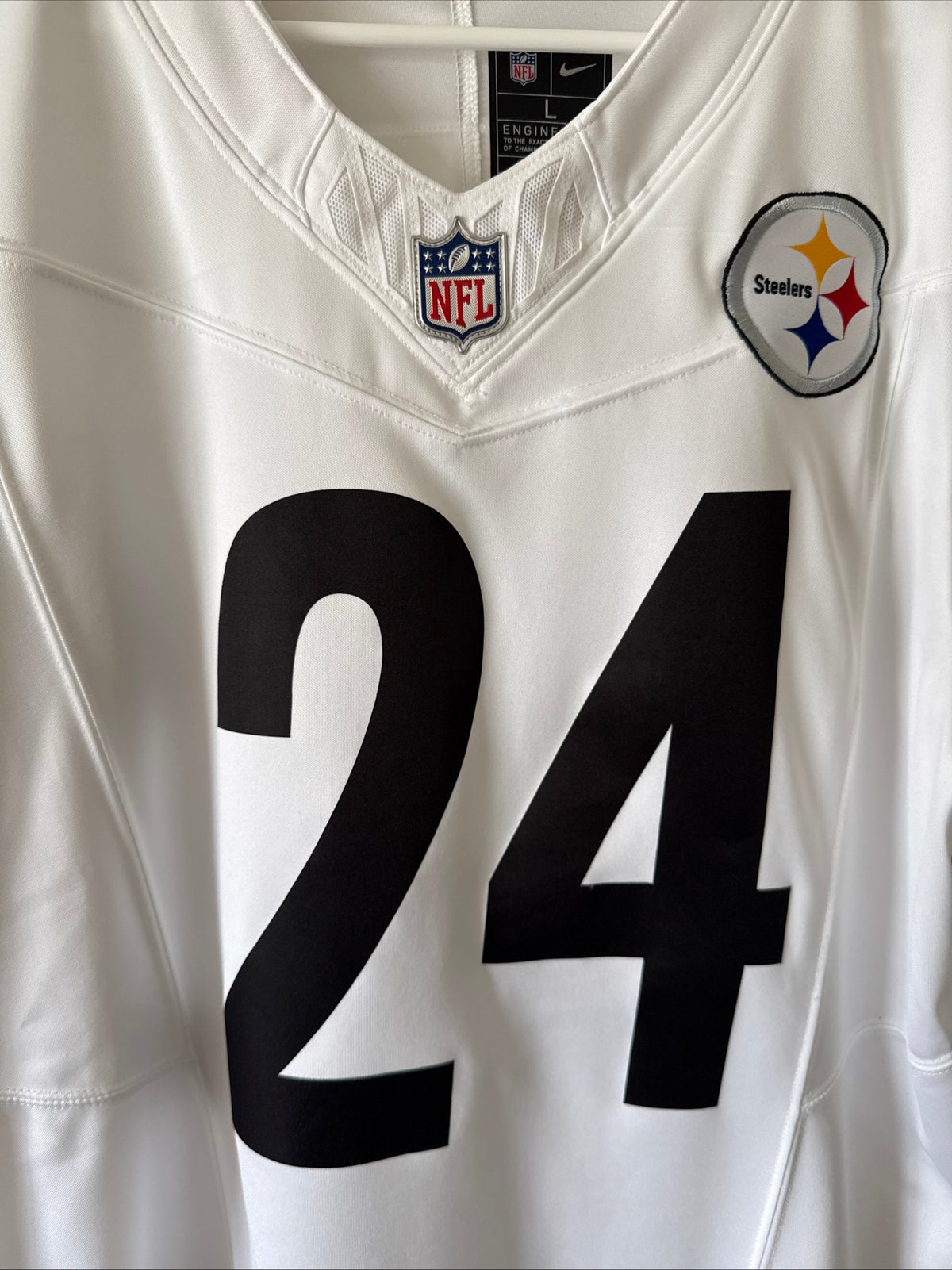 Men’s Nike Joey Porter Jr. #24 Pittsburgh Steelers Vapor Lmtd Jersey Sz L - RARE