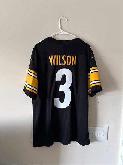 Men's Nike Russell Wilson #3 Pittsburgh Steelers Vapor Lmtd Jersey Sz L - RARE