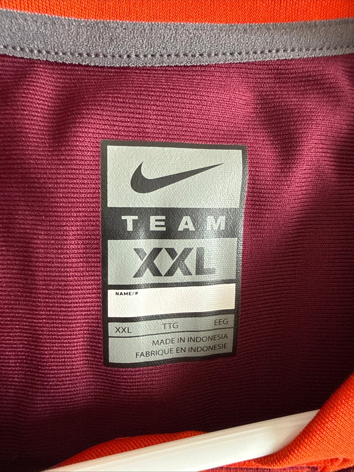 Men's Nike Kam Chancellor #17 Virginia Tech Hokies Game Jersey Sz 2XL - RARE